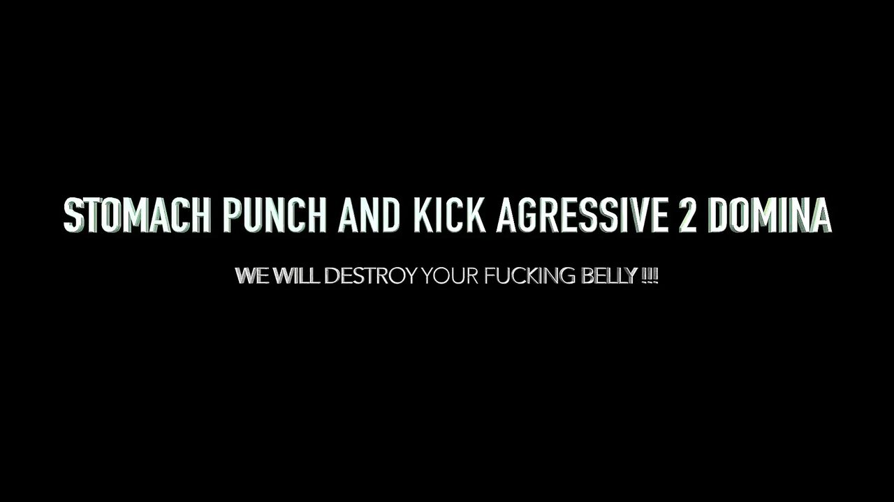 Stomach punch and kick extreme - Lets destroy the sweet blonde slave - By Stonmy and Peneloppe Ferre and Kiki