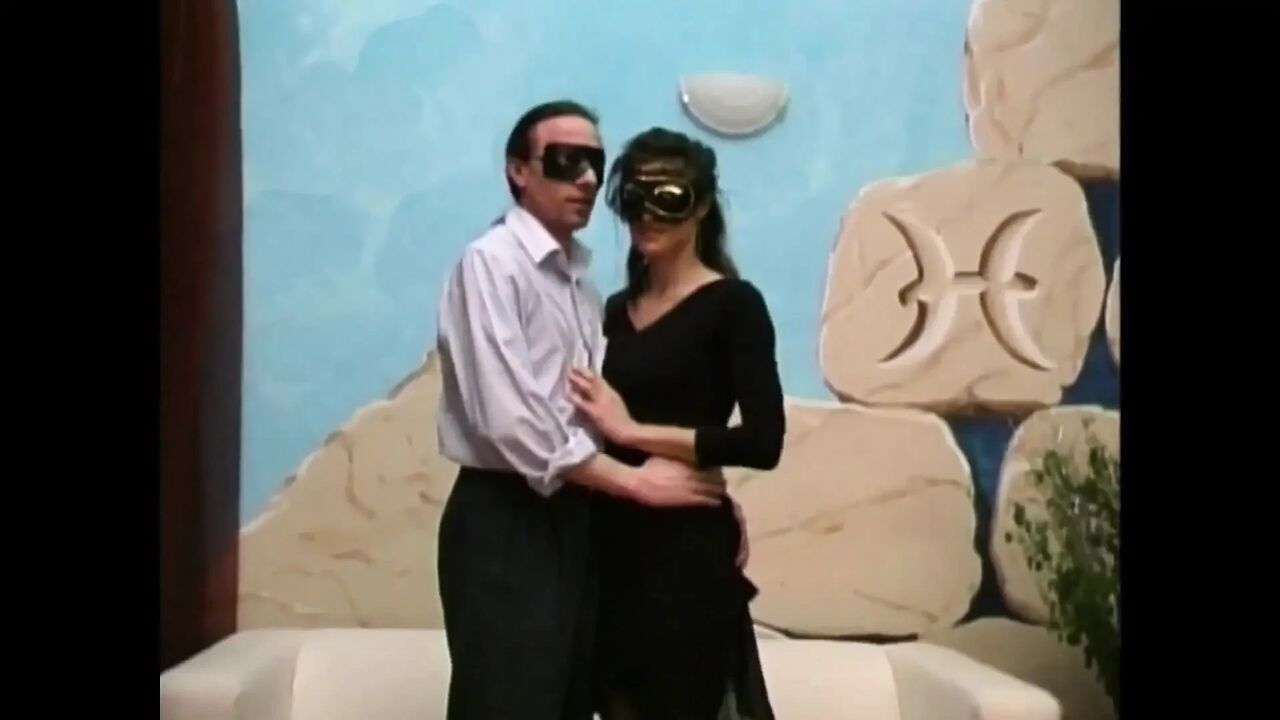 Fantastic Masked MILF with Hairy Pussy Fucked and Cummed in Mouth by Huge Amateur Cock