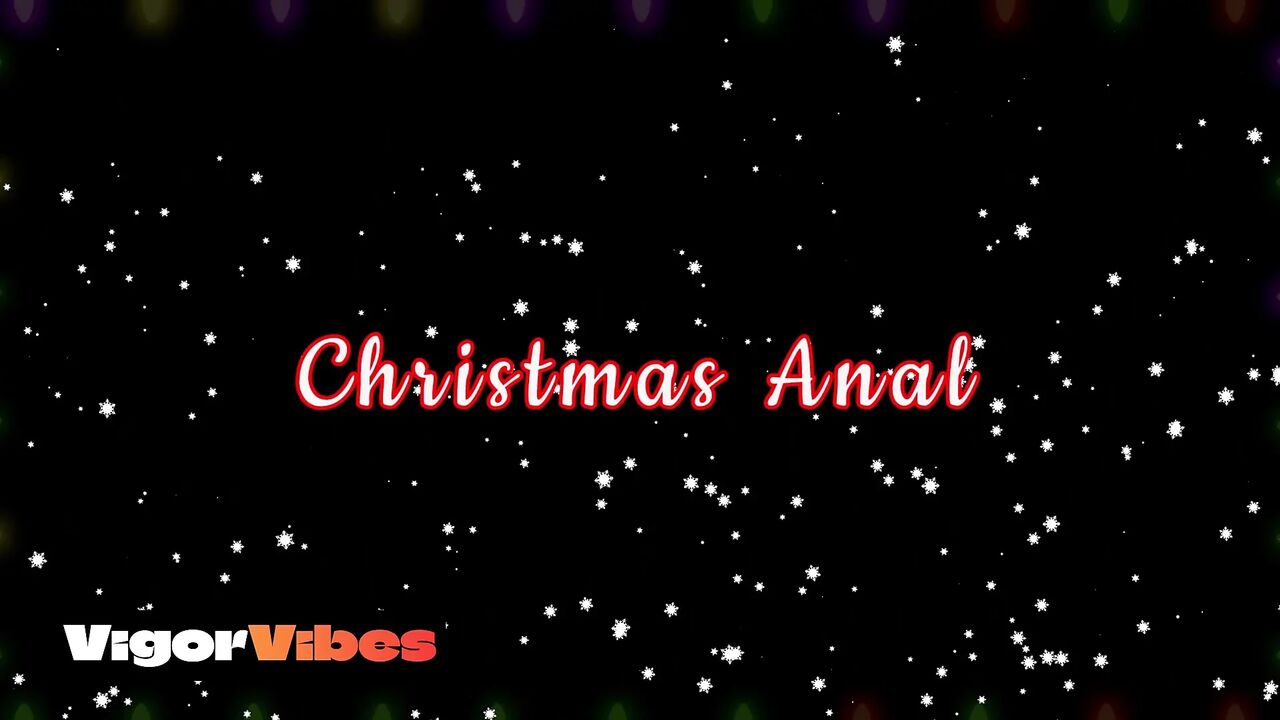 Christmas Anal