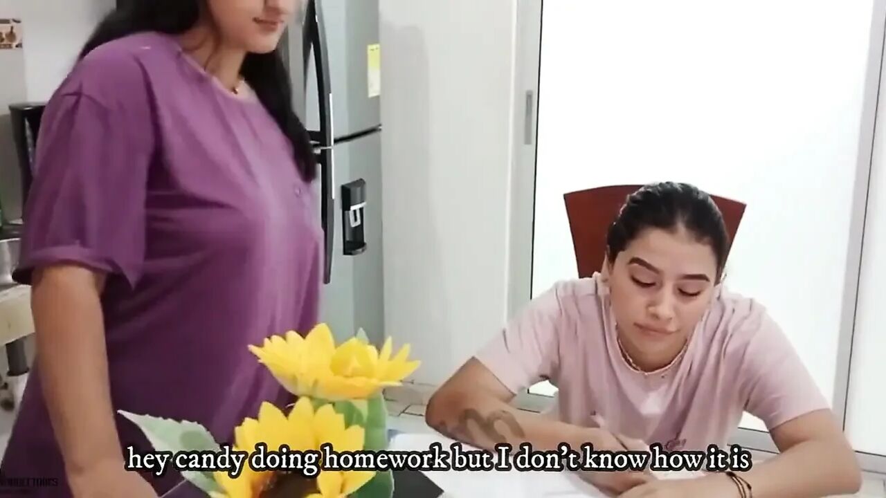Latina Lesbian Stepmom Asks Her Beautiful Stepdaughter to Fuck Her Pussy