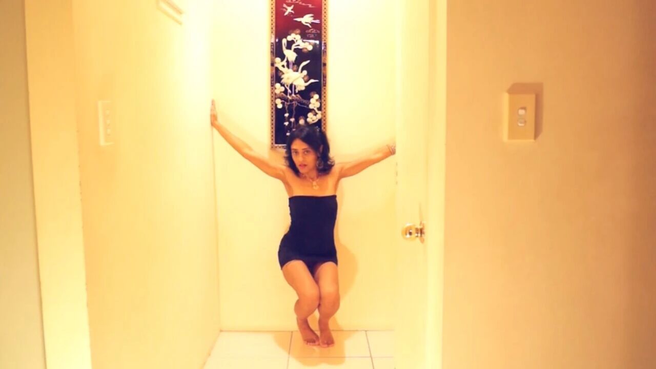 Wyld Yasmin Dancing to Jazz Music in the Corridor