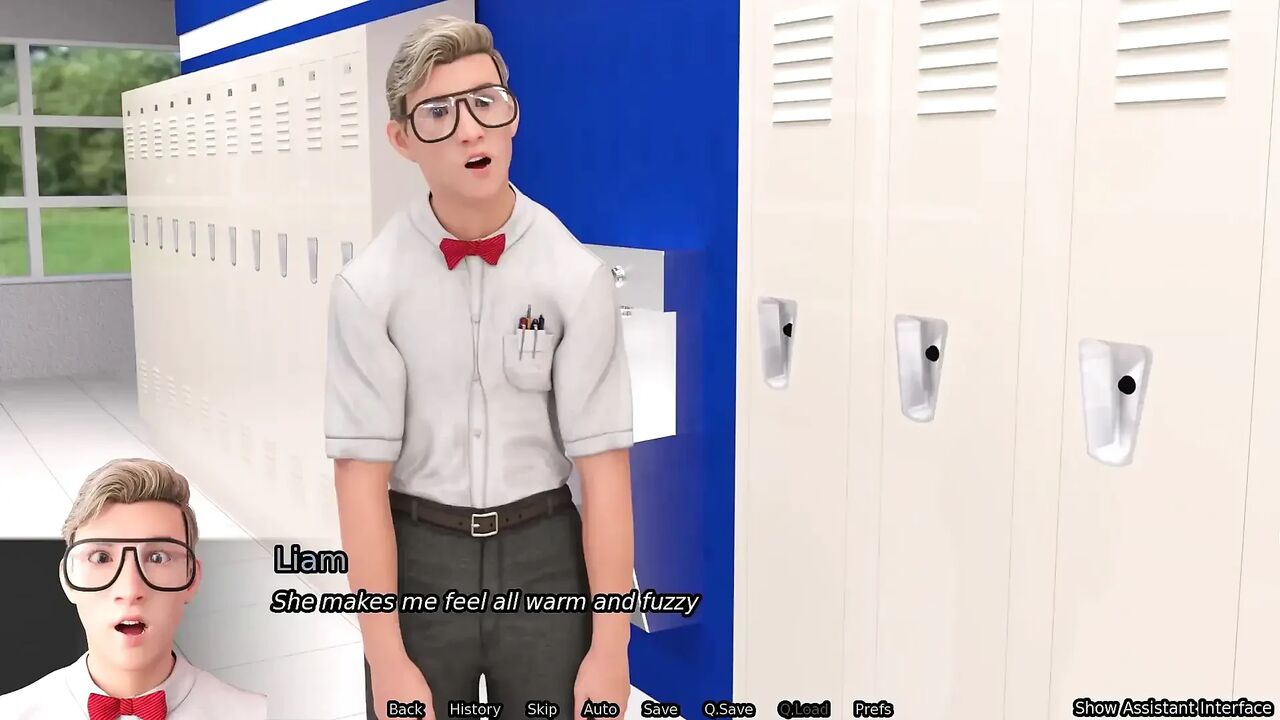 Sexbot Steph Route #1 Animated Porn Gameplay - Mixed Race Hottie Jerks off Nerd