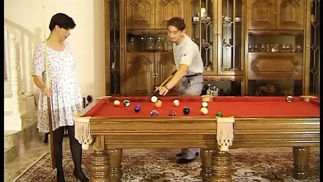 Pregnant brunette lady gets fucked by young fella