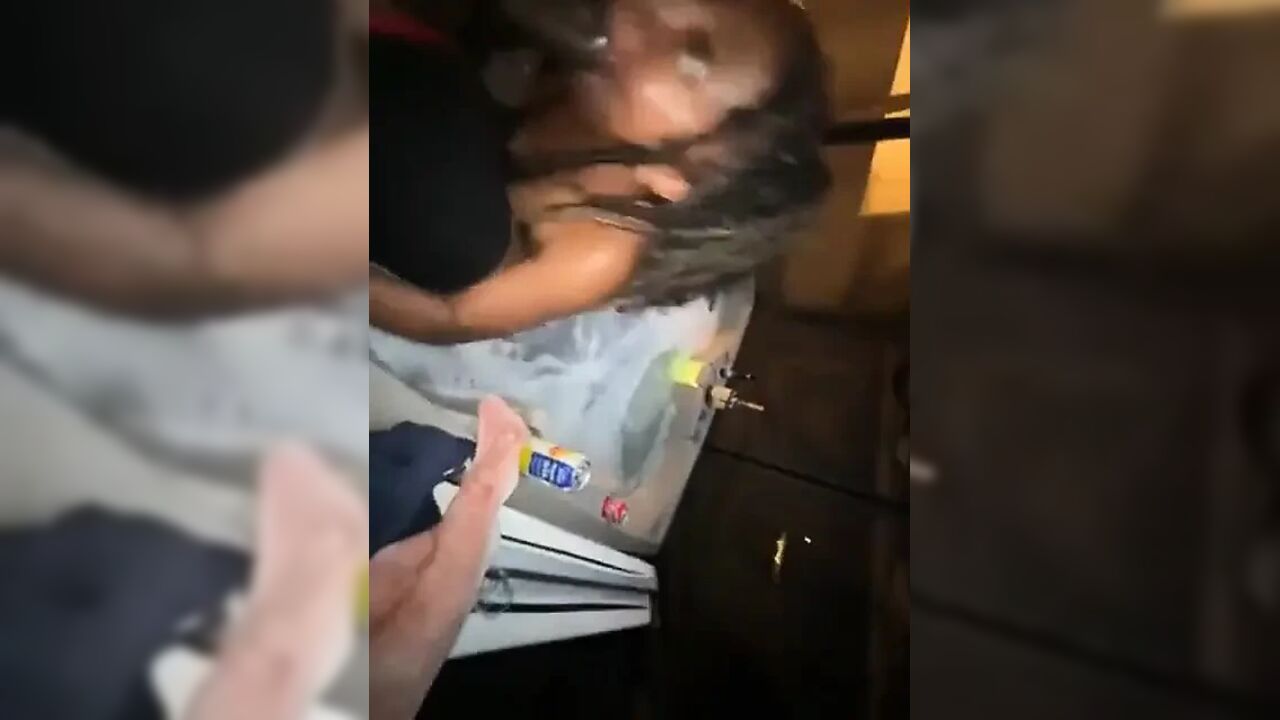 Omg This Big Black Cock Got Me so Wet Fuck Deep in My Belly