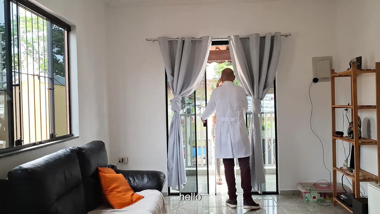 The blind woman went to the gynecologist appointment.