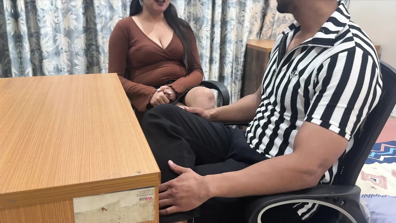 I find my little Indian stepsister's sex toy dice and show her my cock give Blowjob