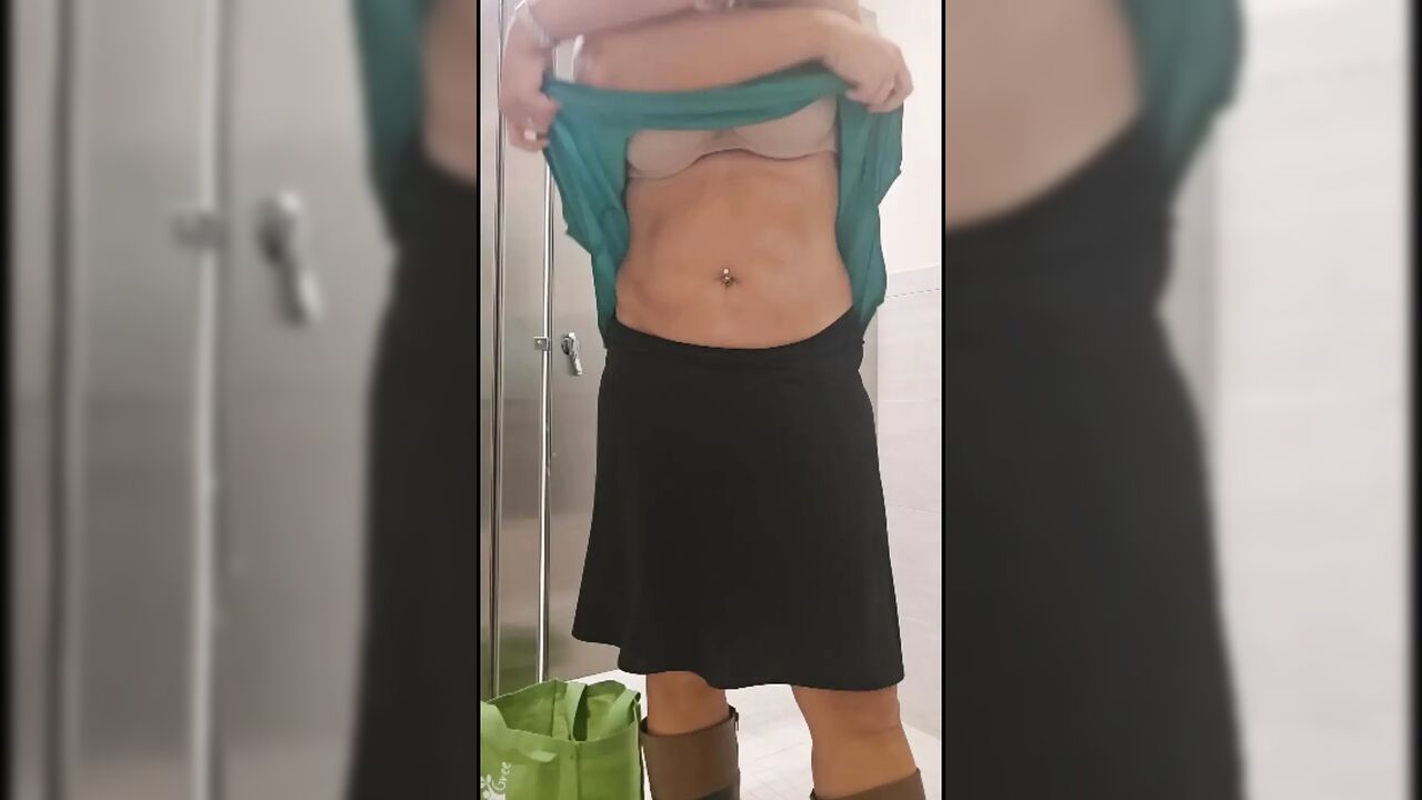 STRIPPED IN PUBLIC TOILET