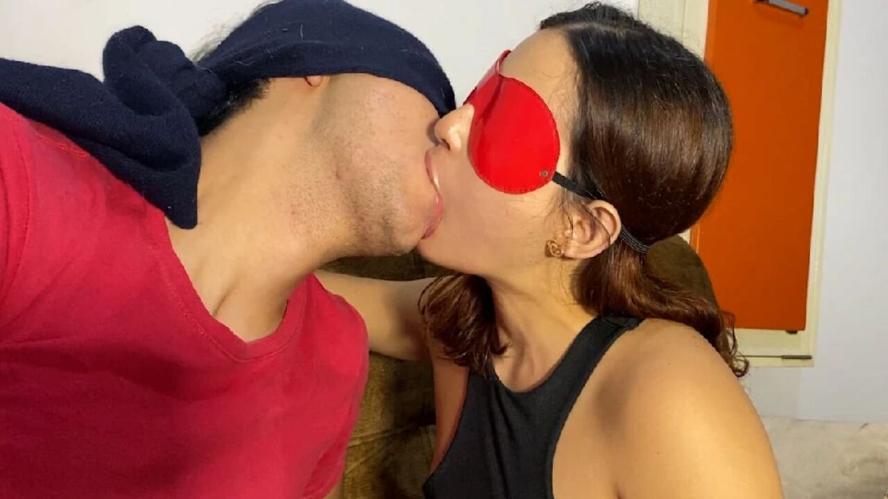 I suck my stepsister's tongue and fill it with my FRENCH KISS SALIVA