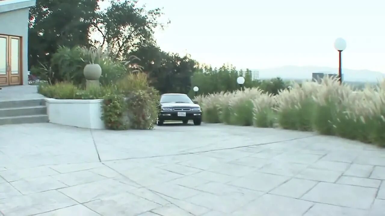 All in black threesome with stepmom and stepdaughter and cum in face