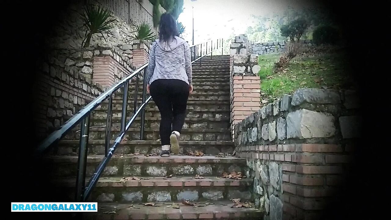 Hot sex in the mountains with a big ass brunette