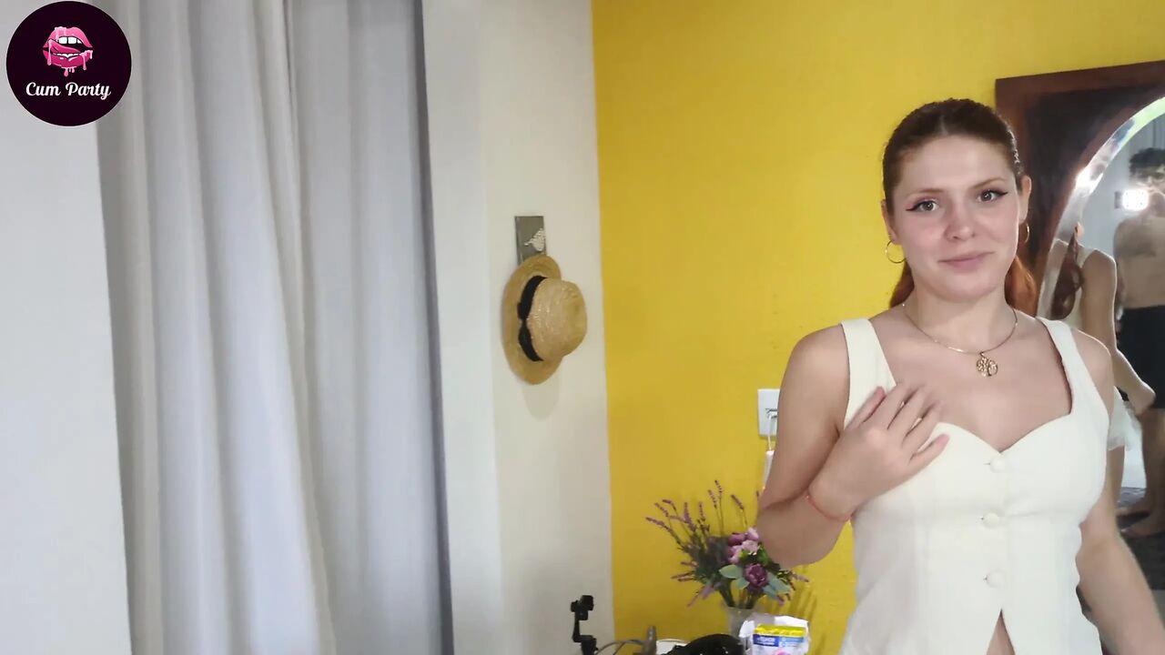 Cum Party of 4 Cumshots, I Take Cum All Over My Face and Mouth