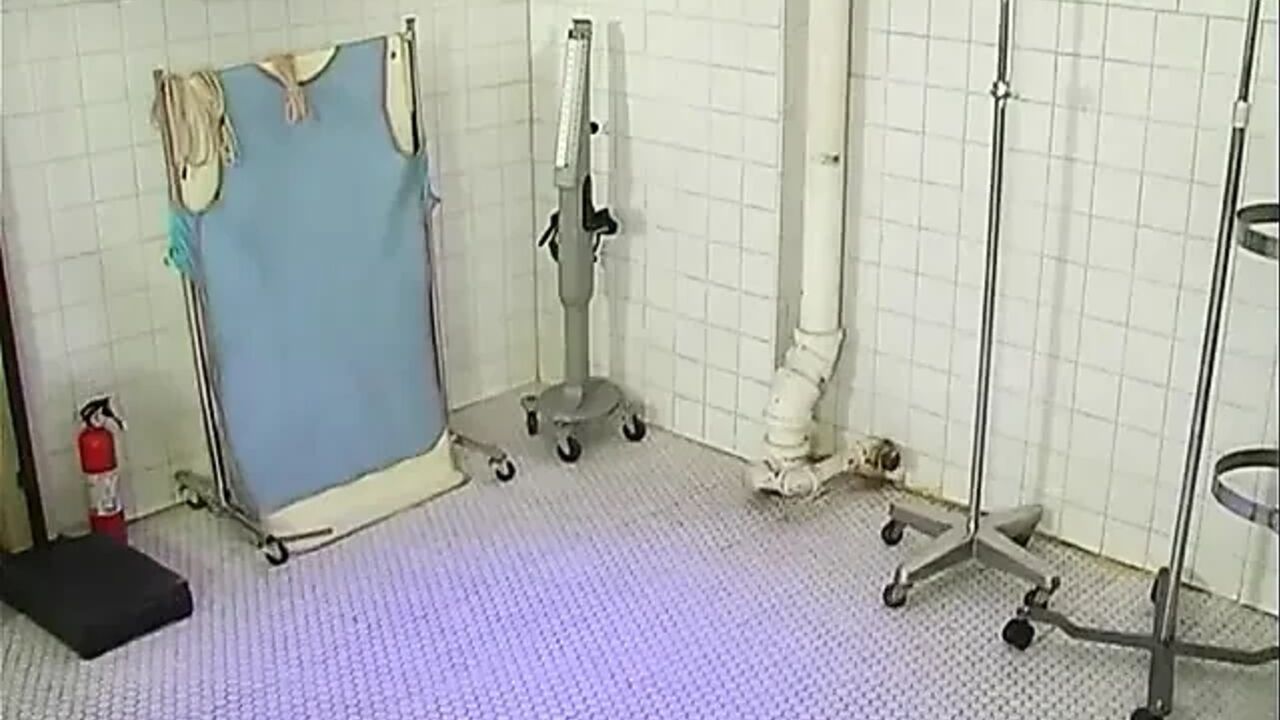 Doctors sexy patient bound and treated with hot wax