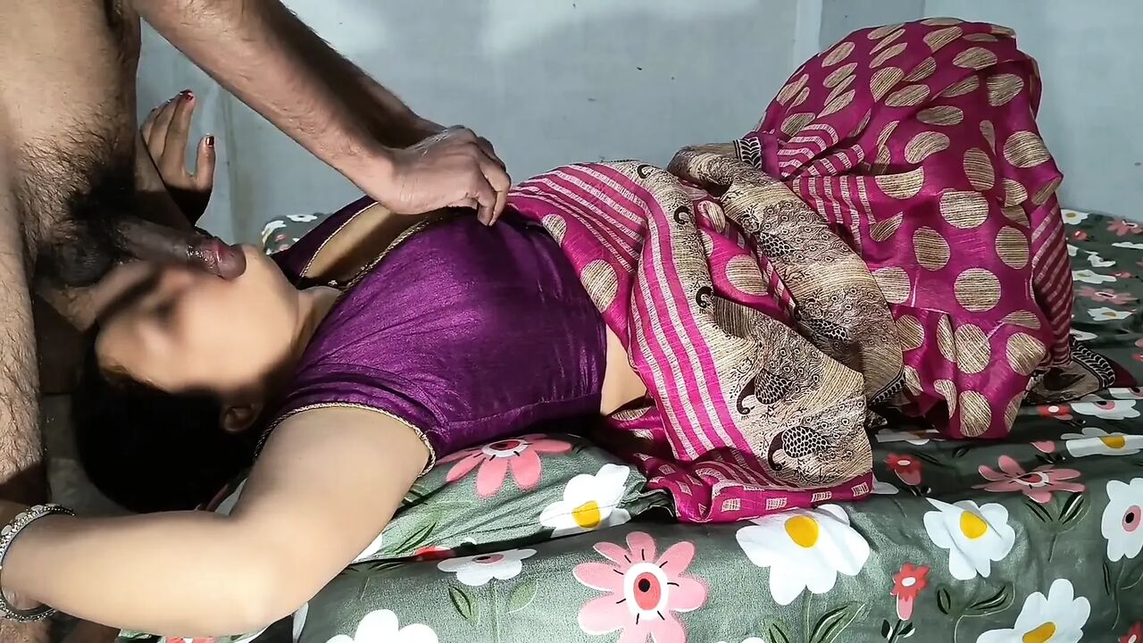 Desi Newly Married Indian Bhabhi Big Cock Mouth Fucking and Doggy Style Sex with Pussy Fart