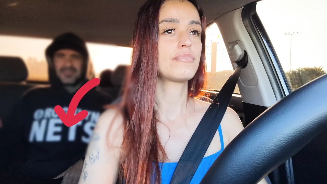 Married Woman Becomes an App Driver and Catches a Passenger Masturbating From Behind!