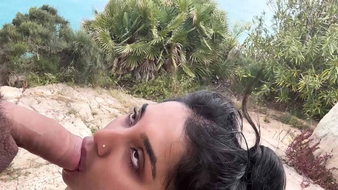 Sex on the Cliff My Husband Filled My Ass with Milk- Yasmina Khan