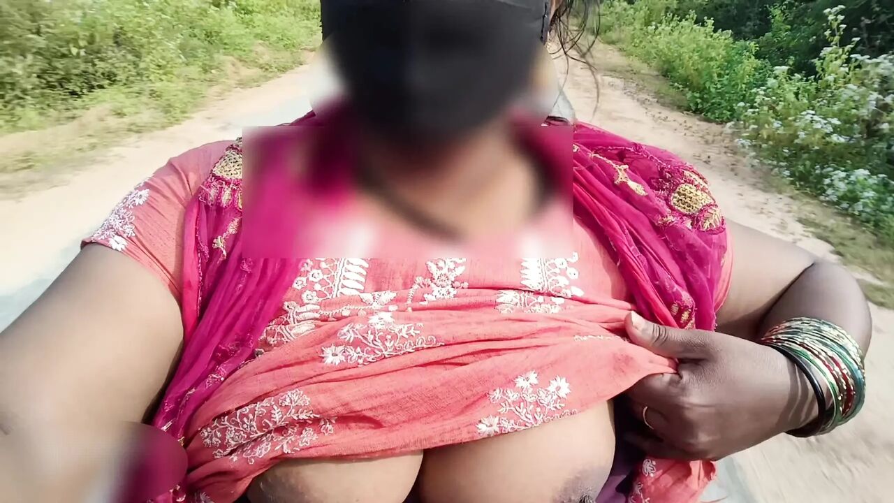 Bike riding in public place showing boobs