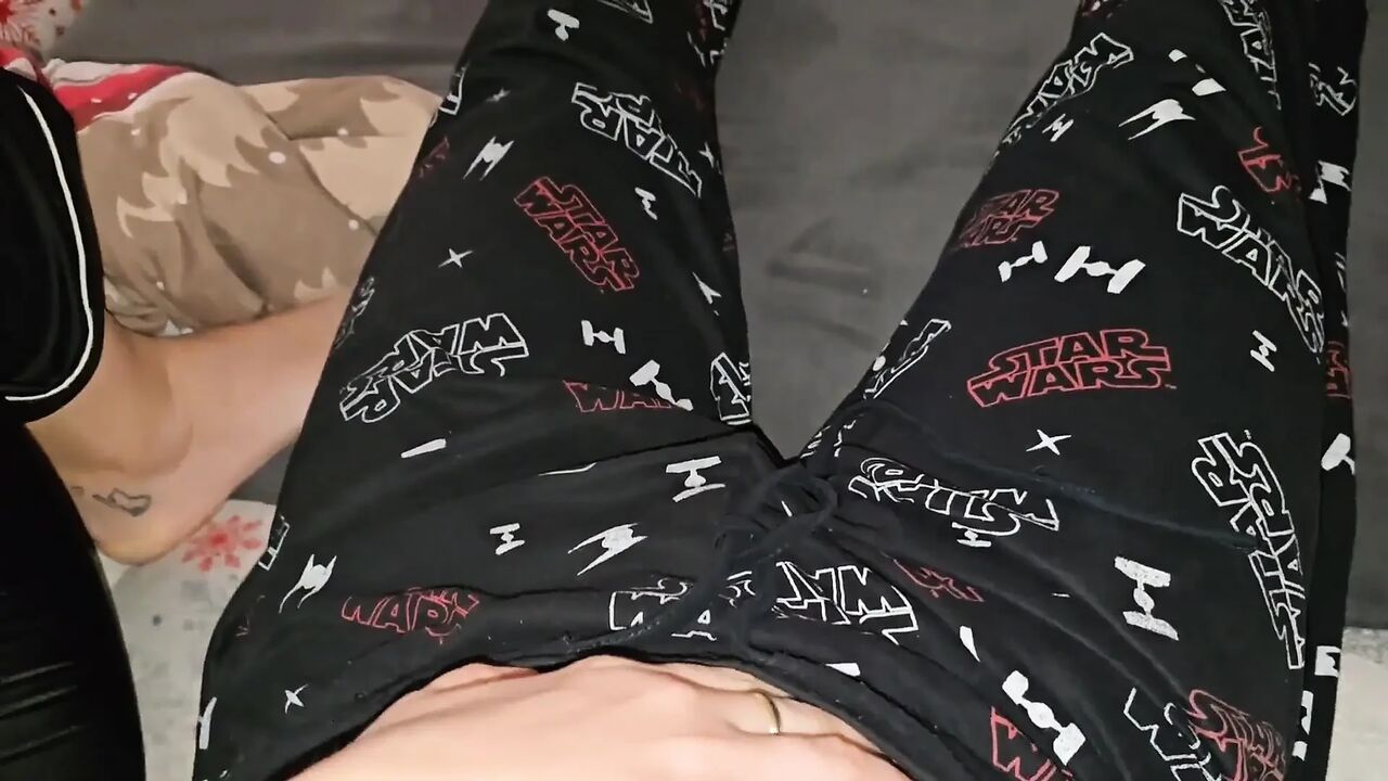 My Wife Gives Me a Handjob on the Couch While We Watch TV Together in the Evening