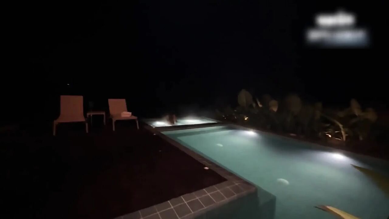 Wild Sex at the Pool in the Middle of the Night!