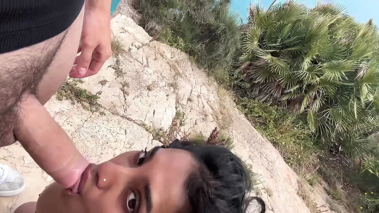 Sex on a Cliff My Husband Cums on My Ass- Yasmina Khan