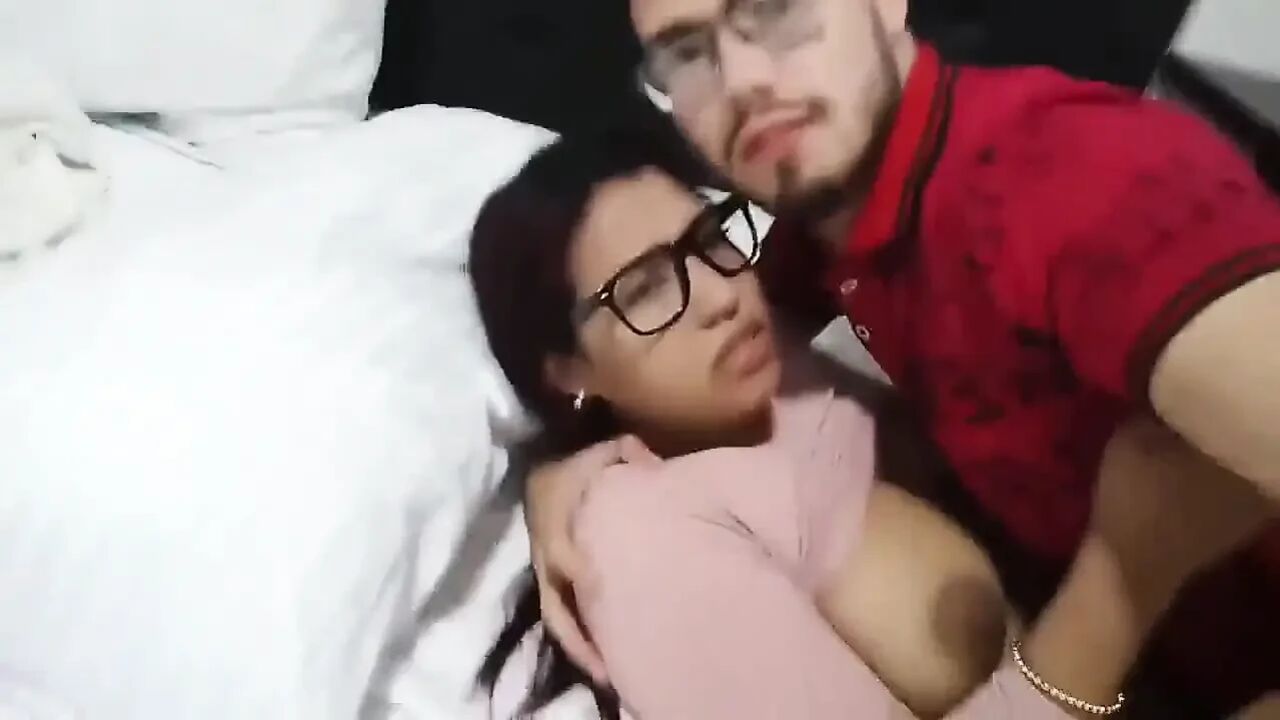 18 year old brunette big saggy tits from New York United States fucking her stepbrother's big dick part 76