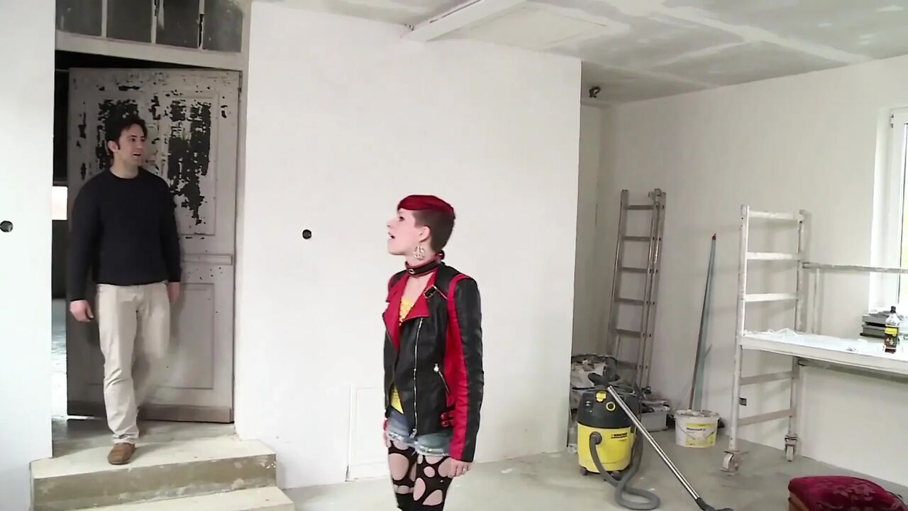 Sexy redhead chick with small tits gets fucked in her wet pussy