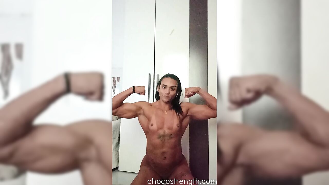 Shredded milf muscles aren't for the weak