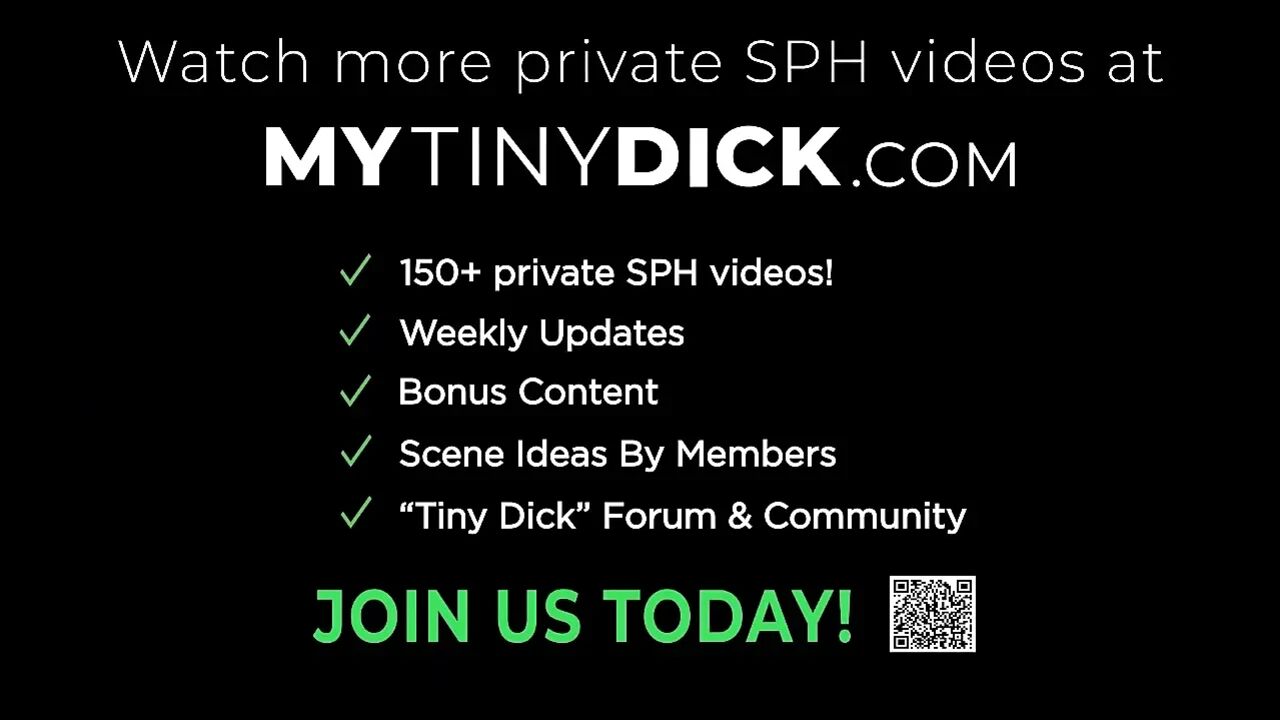 Sexy mistress measured his tiny dick, finding it even smaller