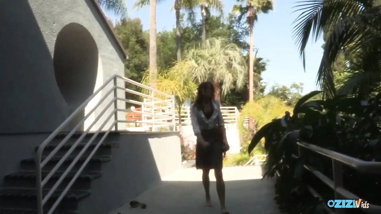 The brunette loves rough sex so the guy was happy to give it to her