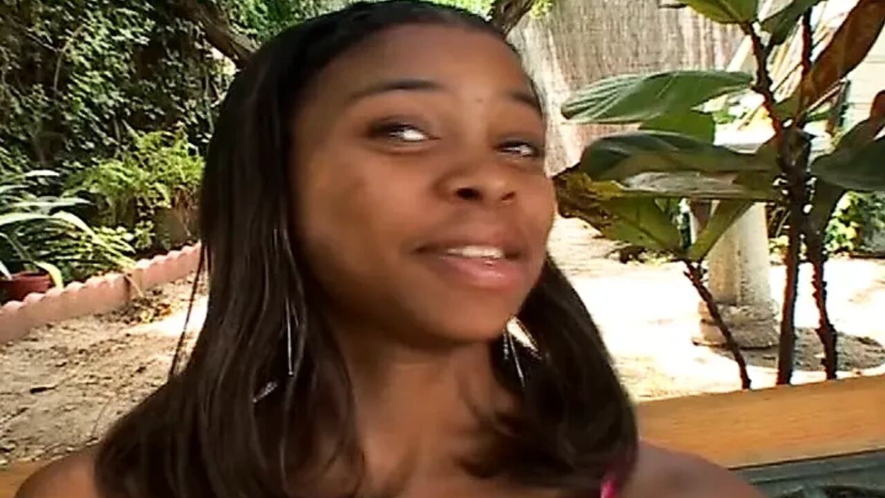 Cute ebony teen got pounded by BBC after sucking it