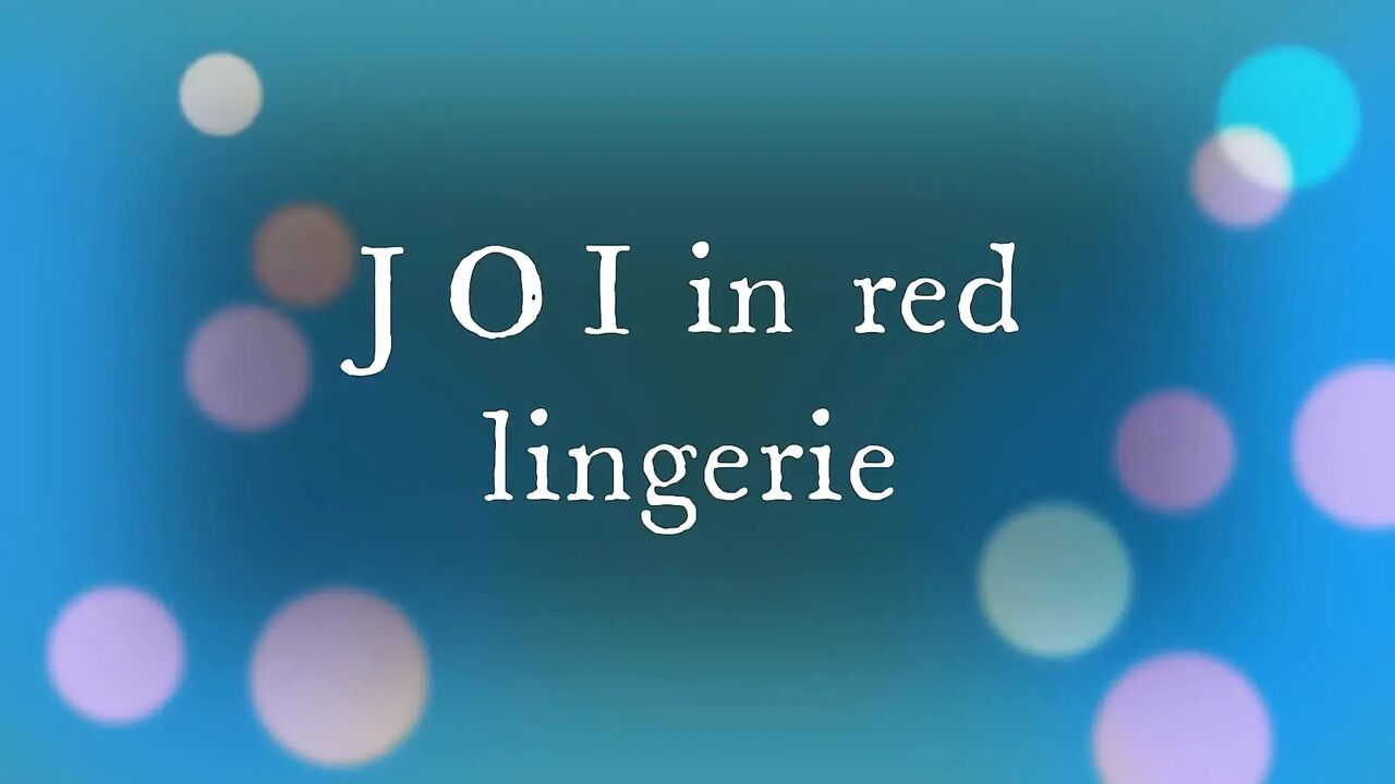 Sexy JOI with Hot Red Lingerie