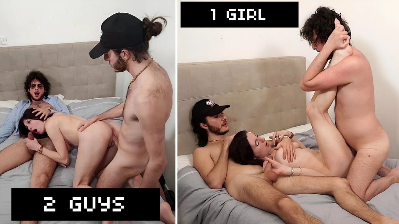 I let her ENJOY another man! ITALIAN THREESOME unscripted