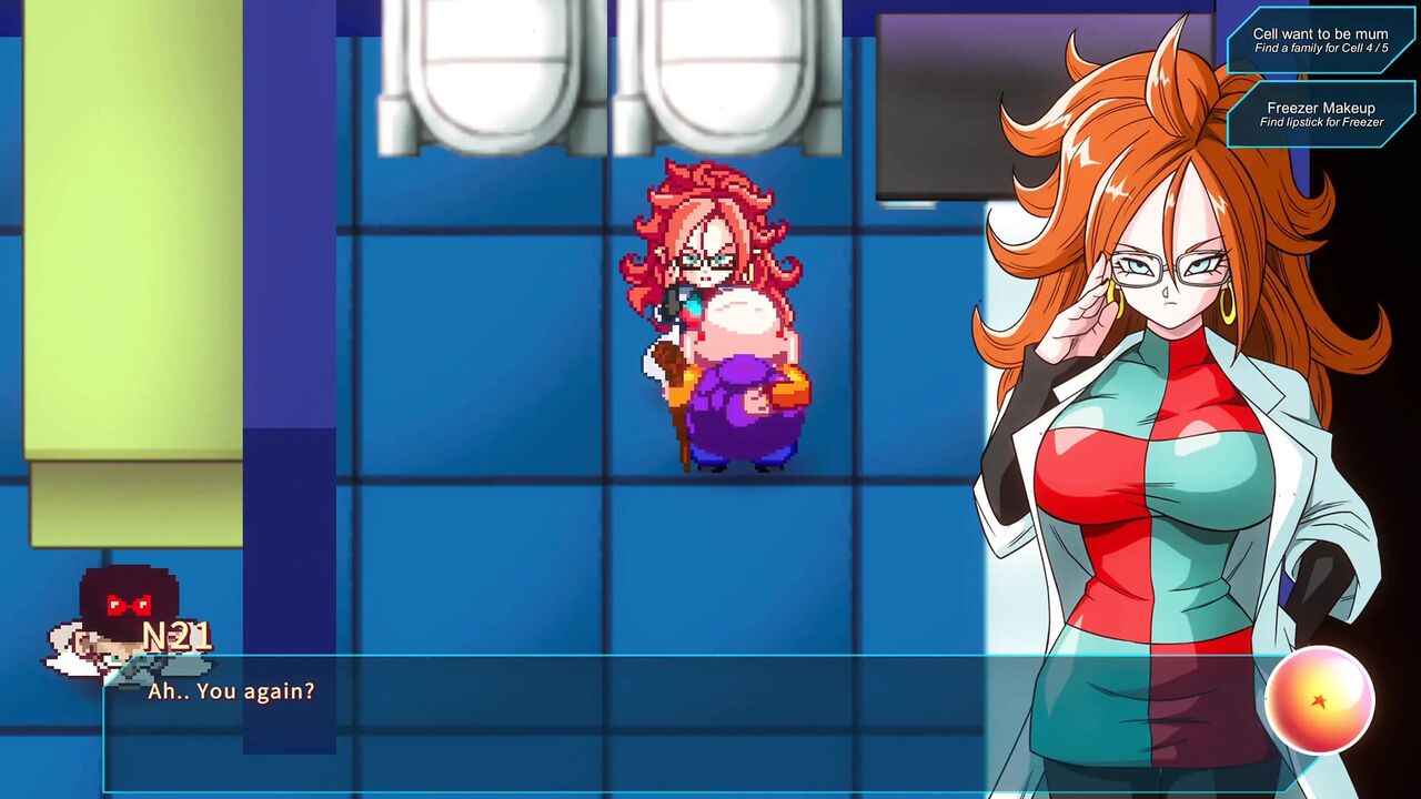 Kame Paradise Multiversex 3 - Roshi Fucking the Big Tits of Android 21