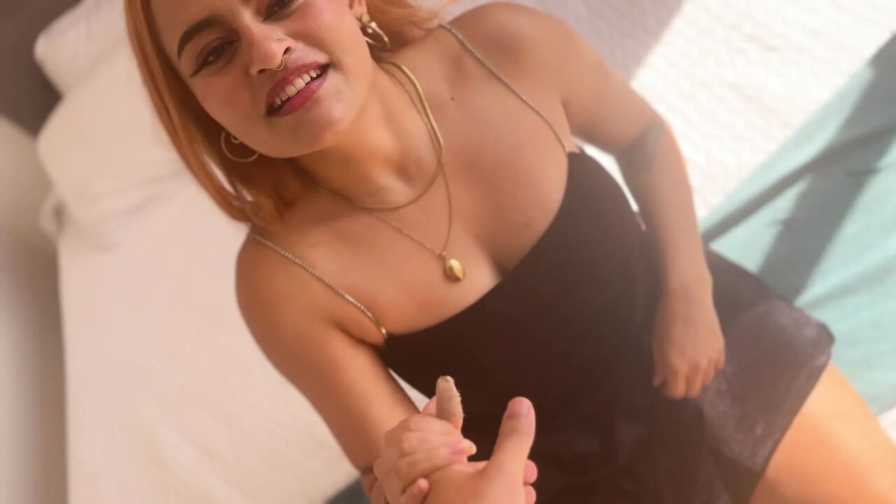 Big Booby Stepsis Sneaks Away During the Reunion and Bets She Can Make Me Cum in Seconds POV