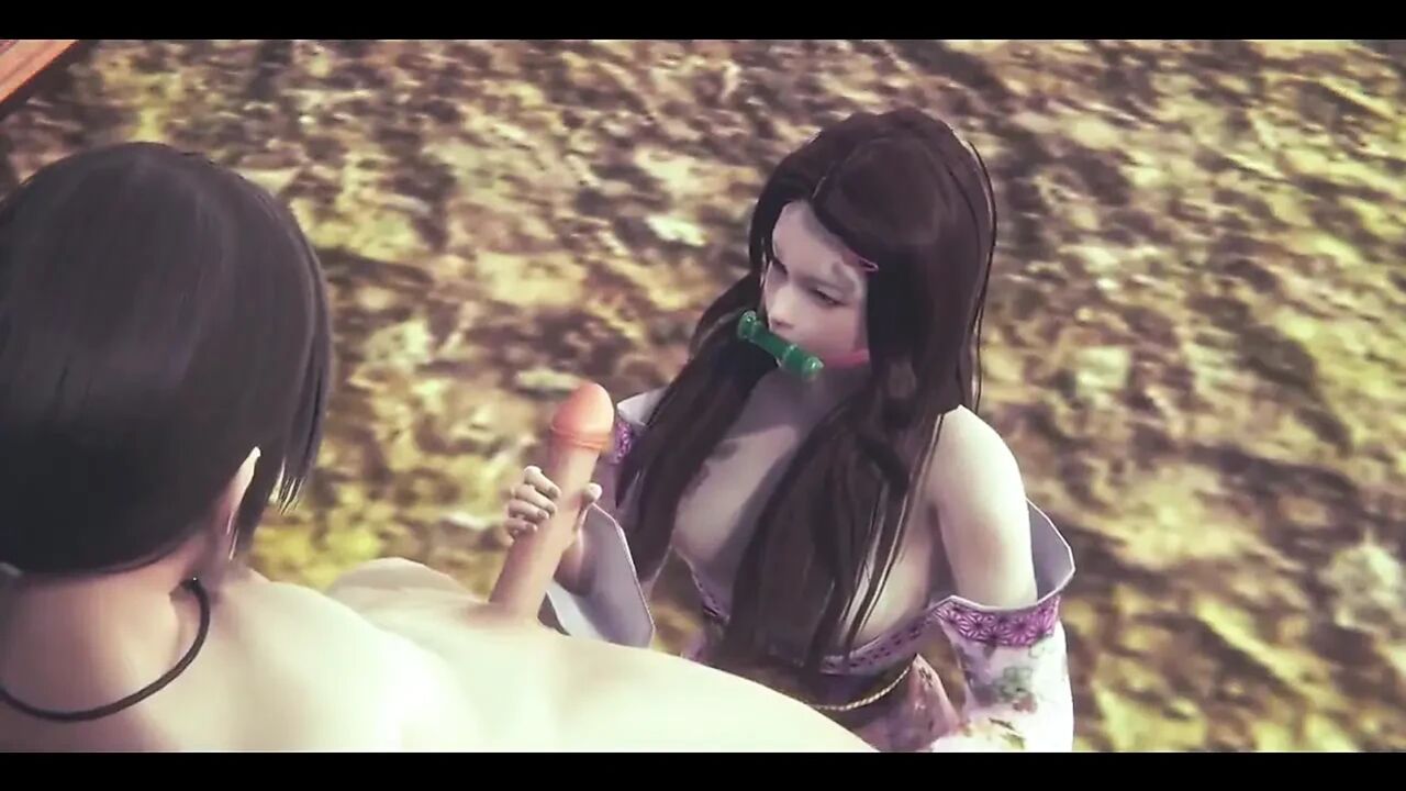 Demon Slayer Hentai - Nezuko and Shinobu Hardsex - Japanese Asian Manga Anime Film Game Porn