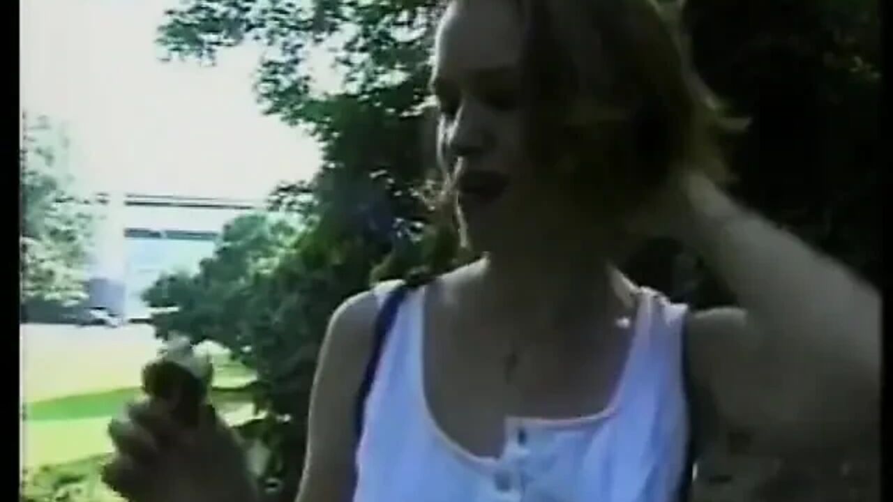 Young Vintage Redhead Slut with Big Tits Masturbates with a Dildo and Has an Orgasm