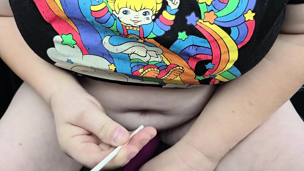 Toying My Hairy Cunt in the Car While Parked in Public.