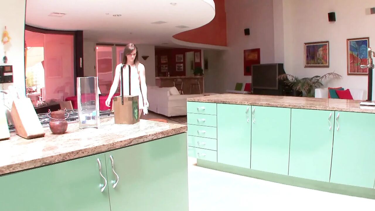Lesbian love - the best way of use a kitchen