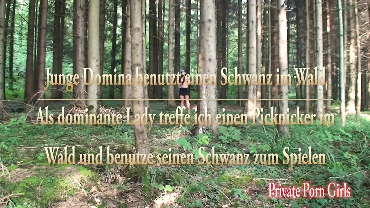 Outdoor footjob and blowjob