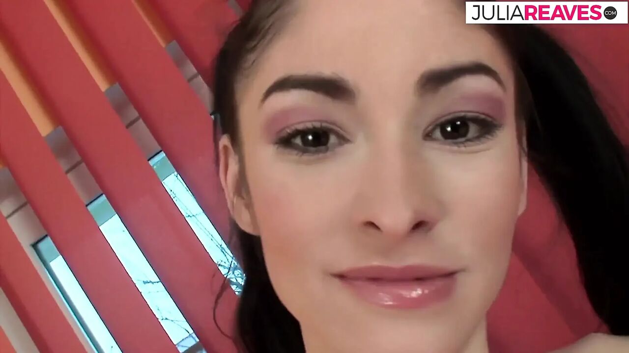 Hot girl sucks two huge cocks then gets fucked to a cumshot