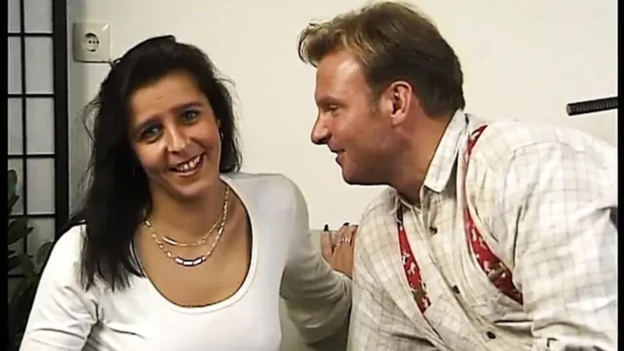 Big titted brunette rides dude's cock at the casting