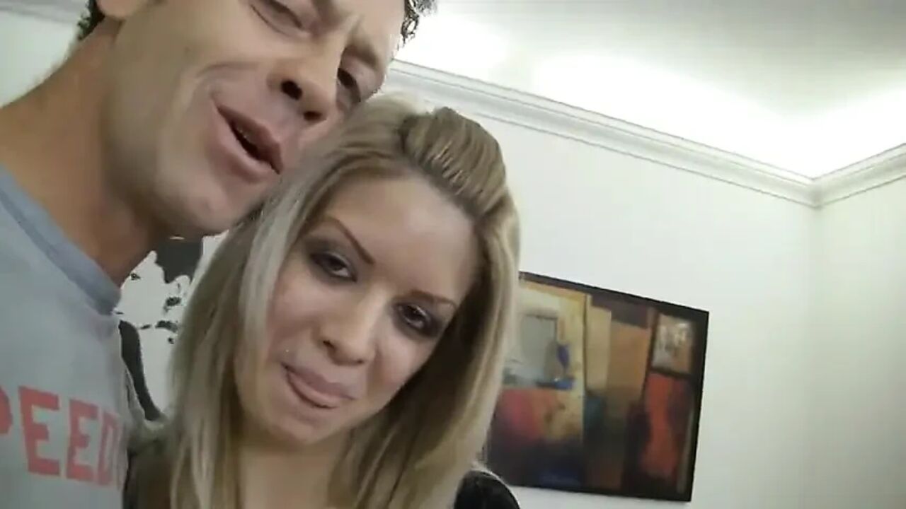 Sexy blonde teen is toying her wet cunt