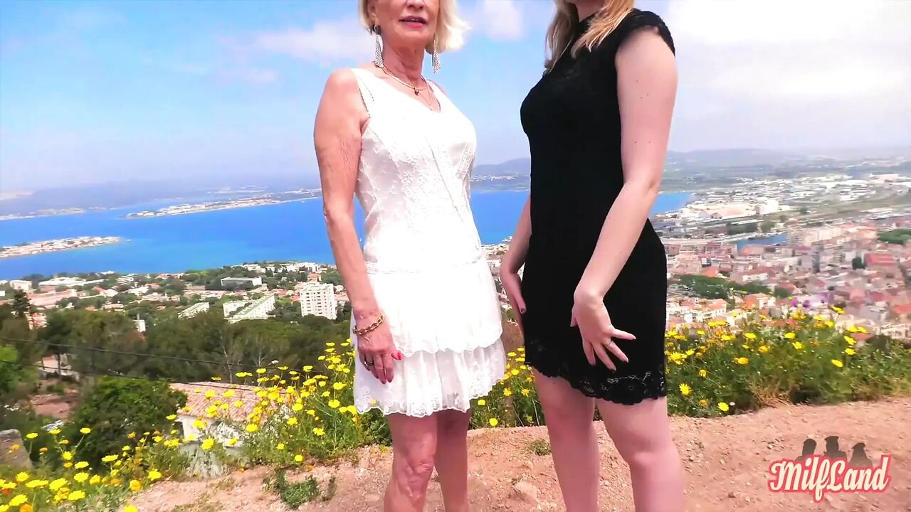 Eva, a 70-year-old GILF, Is Having Sex with Lyna, Aged 27