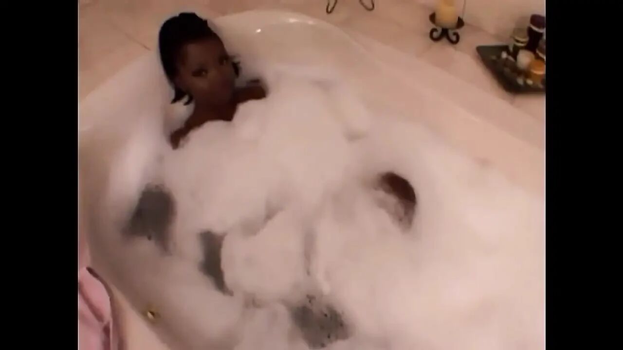 Young Black Girl with Small Tits Ass Fucked and Cumshot in Mouth by Two Big Cocks