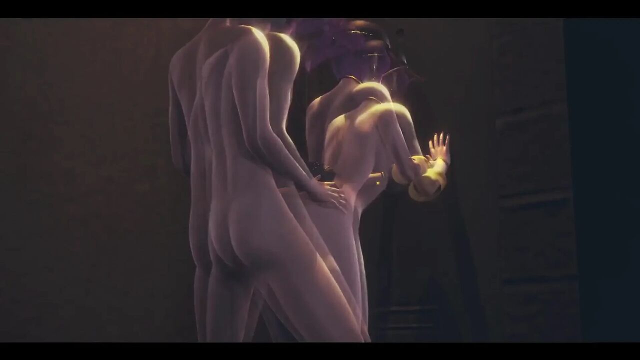 Lol Hentai 3D - Akali Handjob and Fucked Against the Wall at Street - Japanese Asian Manga Anime Game Porn