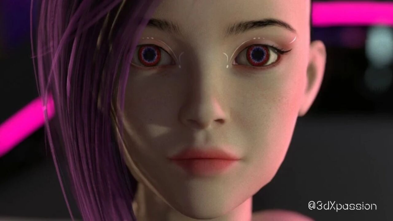 Neon Dreams VR – Hot sexy girl with big tits moans hard during rough fuck in cyberpunk world