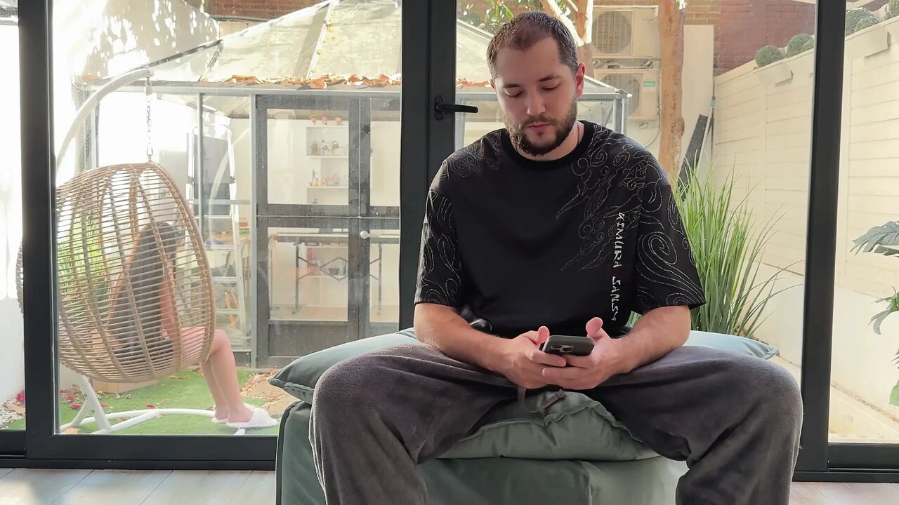 Stepbrother Jerking Off on Step Sis But she Caught Him and Join to Handjob and Fuck with Old Step Brother