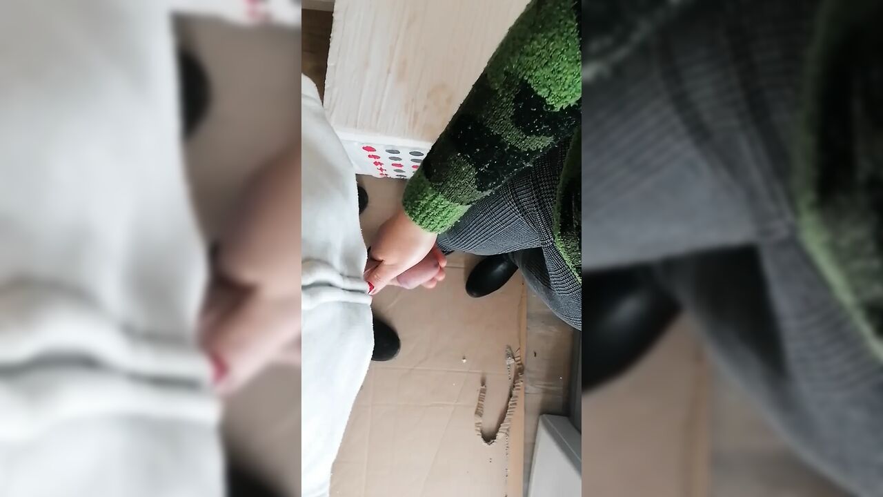 My Husband Is on Top of the Apartment, and My Lover Is Fucking Me Downstairs in a Cold Basement.
