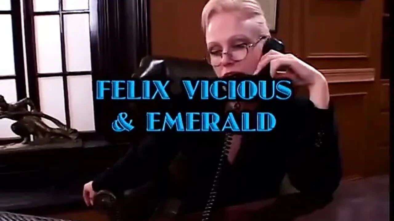 Principal scolding brunette slut