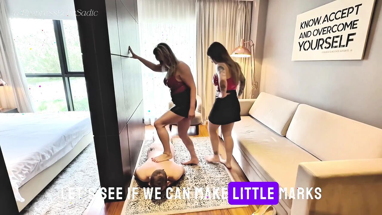 Foot Humiliation Double Trampling