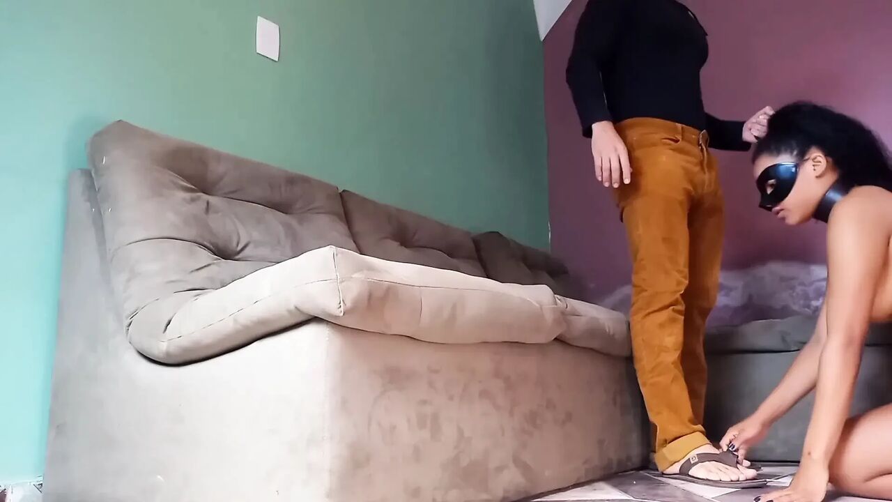 Submissive Stepdaughter in Deep Throat and Sniffing Cum (03/28/21) Part 1